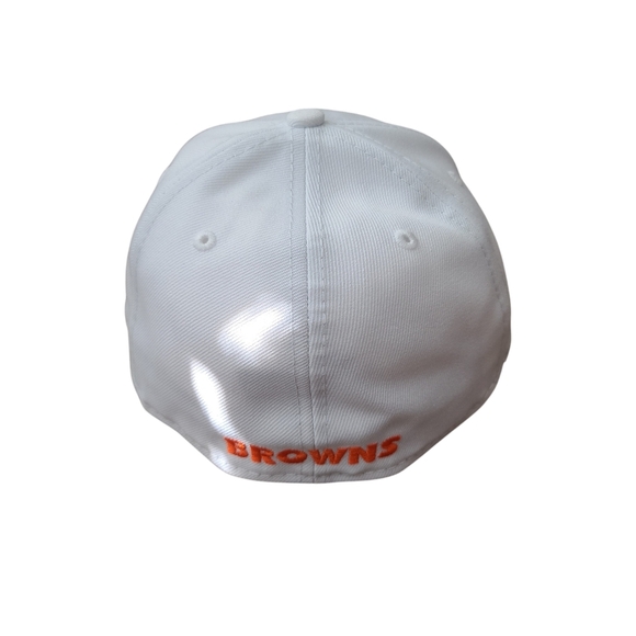 Cleveland Browns New Era Omaha Low Profile 59FIFTY Fitted Hat - White Size 7 1/8 - Picture 3 of 6
